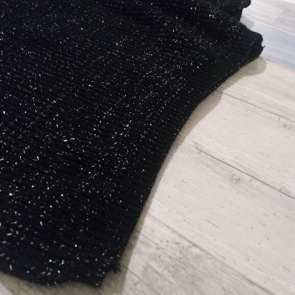 Boohoo black and metallic sweater with choker collar - Picture 5 of 9